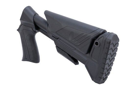 Miltiary Armament Corp 1014 Adjustable Breacher-Style Stock has a rubber buttpad